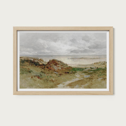 Coastal Dunes Path Landscape Oil Painting Print